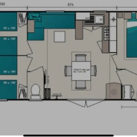 キャンプ場 Mobil-home Le Manosely Confort 6 Pers Climatise-plages A Proximite *